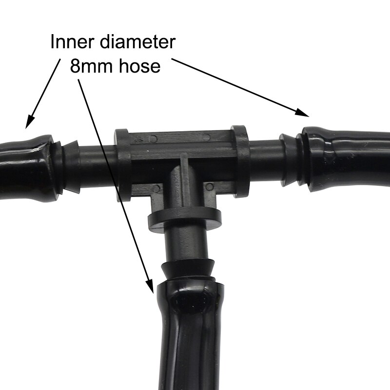 Connecteur pour Irrigation de jardin, 3/8 pouces, 8mm/11mm, séparateur de tuyau d'arrosage automatique, 10 pièces