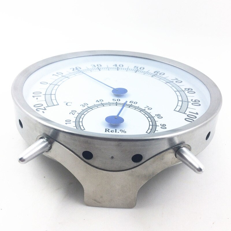 Thermometer Hygrometer Thermograph Humidity Meter Tester Hydrothermograph Weather Station -20C-100C 0%-100% Material: 304 Tainl