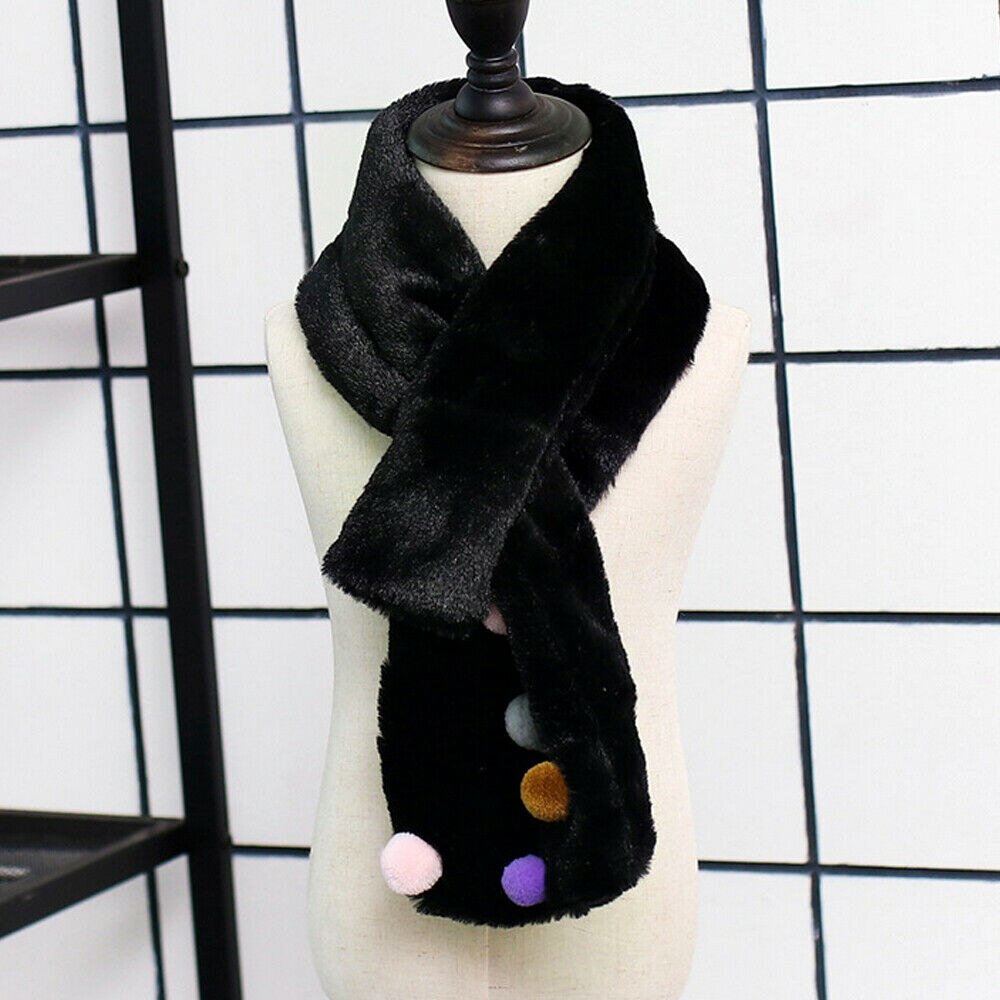 Accessoires pour bébé, écharpe douce pour enfants, garçons et filles, cache-cou d'hiver, foulards en patchwork pelucheux, châle: 7