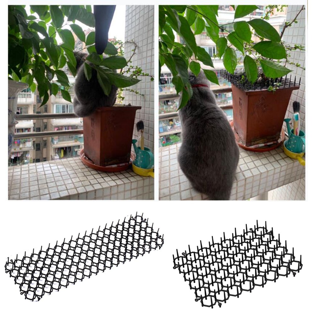 Kat Doorn Mat Tuin Anti-Kat Prikkeling Strip Repellent Mat Houden Katten & Honden Van Graven Spike Draagbare Outdoor tuin Supply