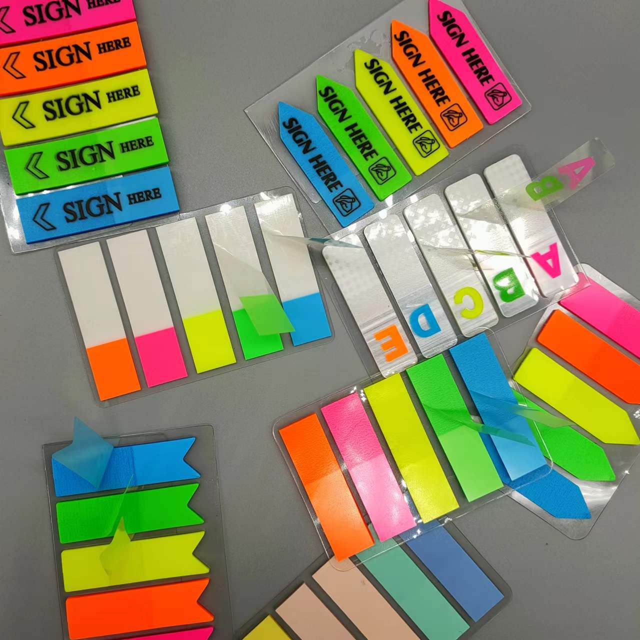 100 feuilles postées Transparent pense-bête cahier bloc-Notes clair Notes autocollantes Index onglets signet papeterie fournitures de bureau