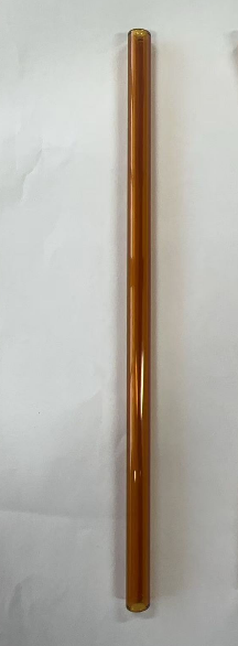20cm Reusable Glass Straws Heat Resistant Straight Bent Straw Transparent Glass Straws for Party Milkshakes Teas Cocktail Juice: Beige