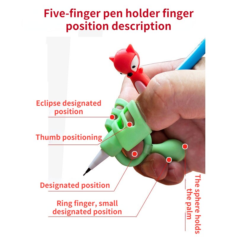 16Pcs/Box Primary Students' Pencil Children's Soft Writing Orthosis Pencil Correction Cute Stationary School Supplies