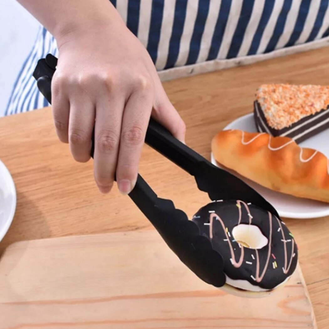 3 Pairs Stainless Steel Food Tongs Nonslip Multifunction Grill Tongs Bread Tongs Cooking Tong Non-Stick Kitchen Tool