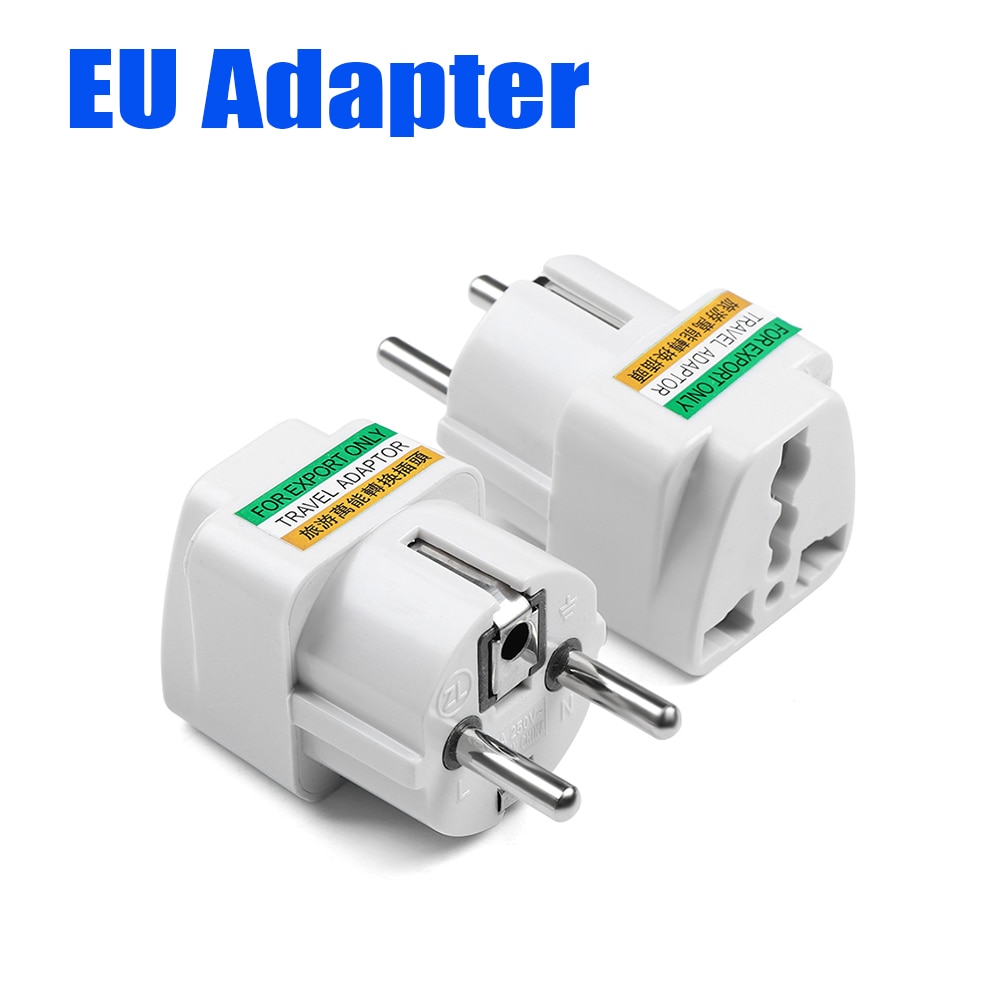 1 st Universele US UK Au EU Plug Europa Travel Wall AC Power Charger Outlet Adapter Converter 1 Ronde socket Pin