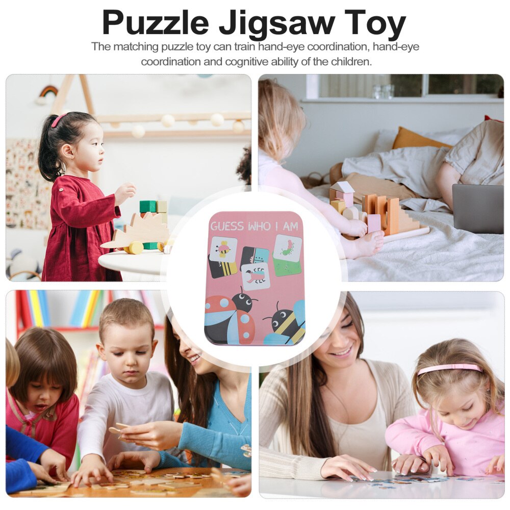 1 Set Children's Cartoon Puzzle Puzzle Jigsaw Baby English Puzzle