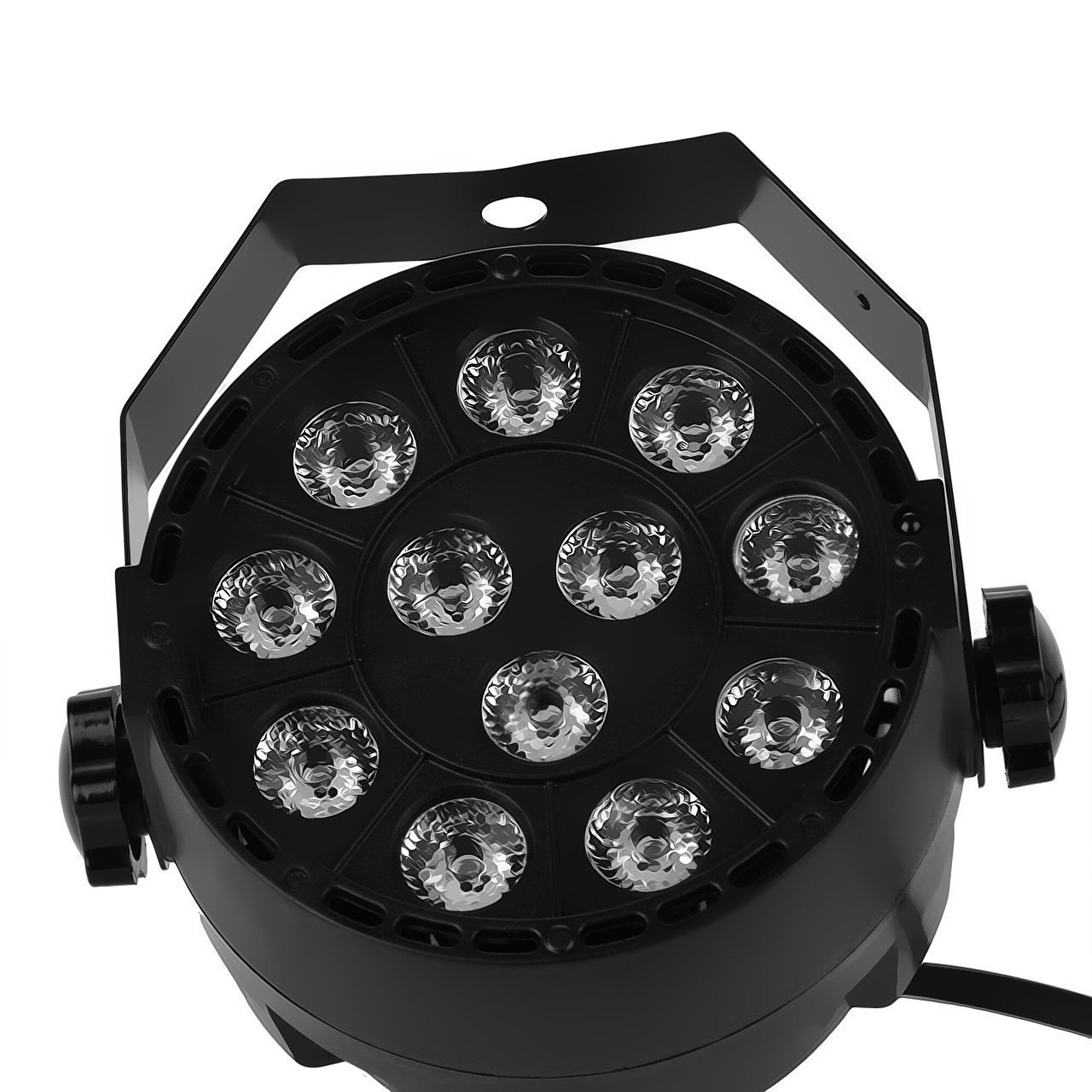 Mini Led Flat Par 12x3W RGBW 4 Color Stage Wash Lighting For DJ Party Club Disco 8 channels DMX 512 Master/Save Stage Light