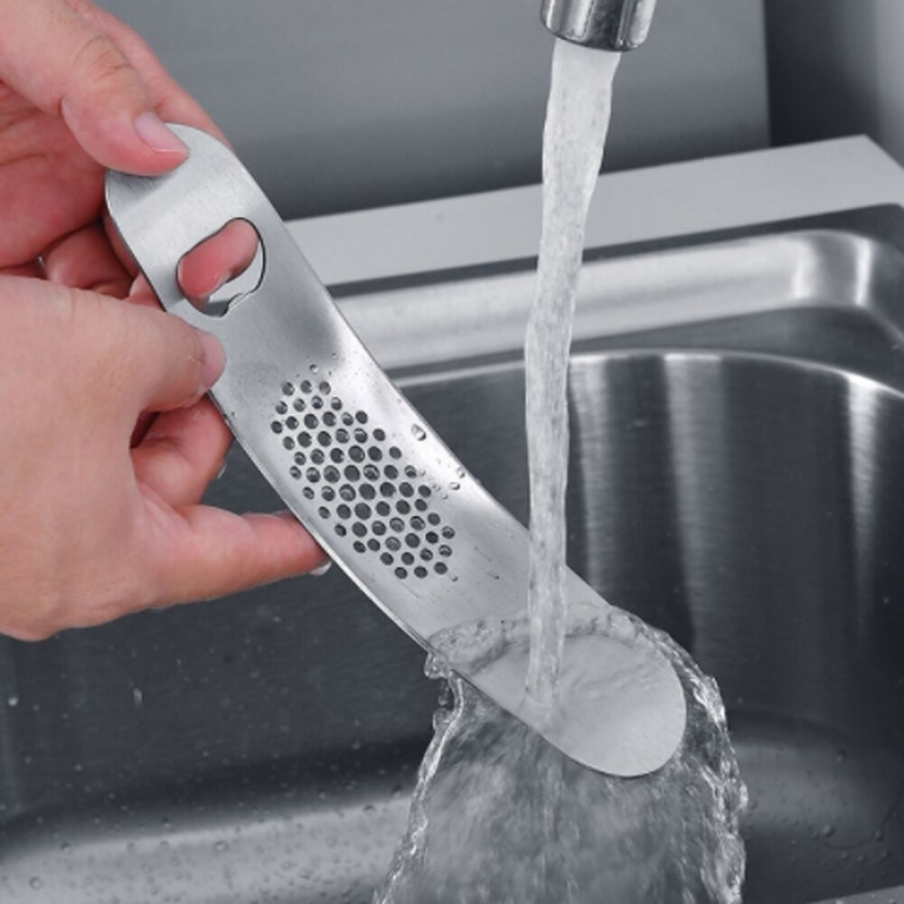 Multifunctional Stainless Steel Arc Rocker Rocking Garlic Press Crusher Mincer Chopper Kitchen Tools Bottle Opener Can Opener