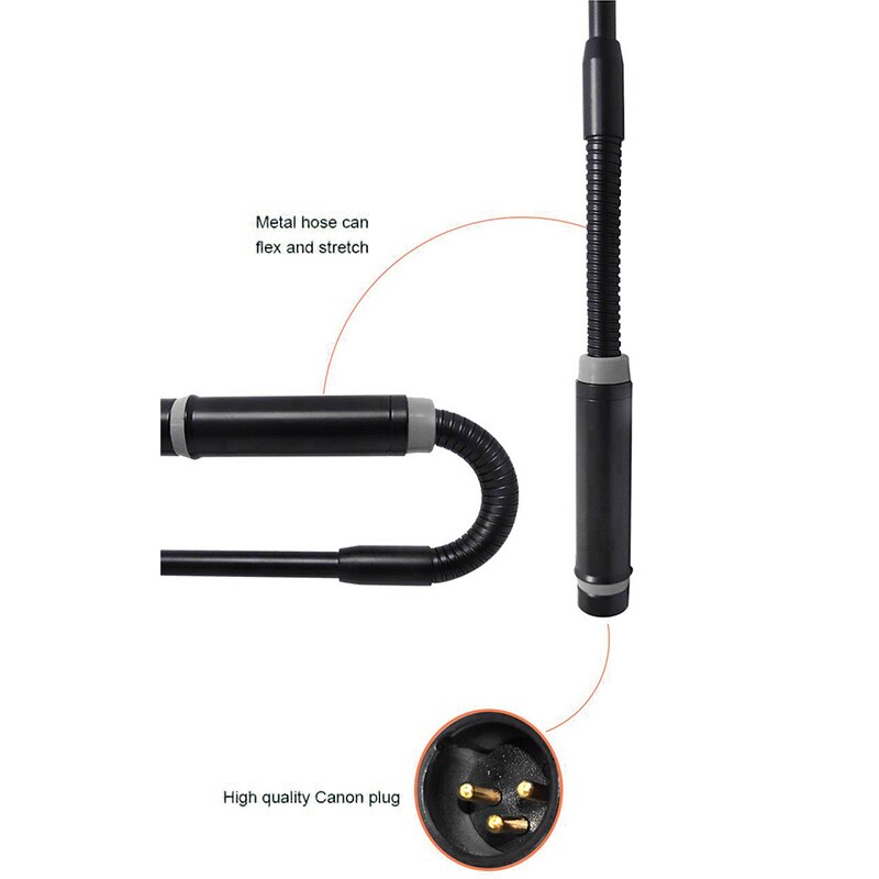Dynamic Microphone DJ Disc Special Shouting Microphone Microphone Gooseneck DJ Wheat Special Disc for Mixer