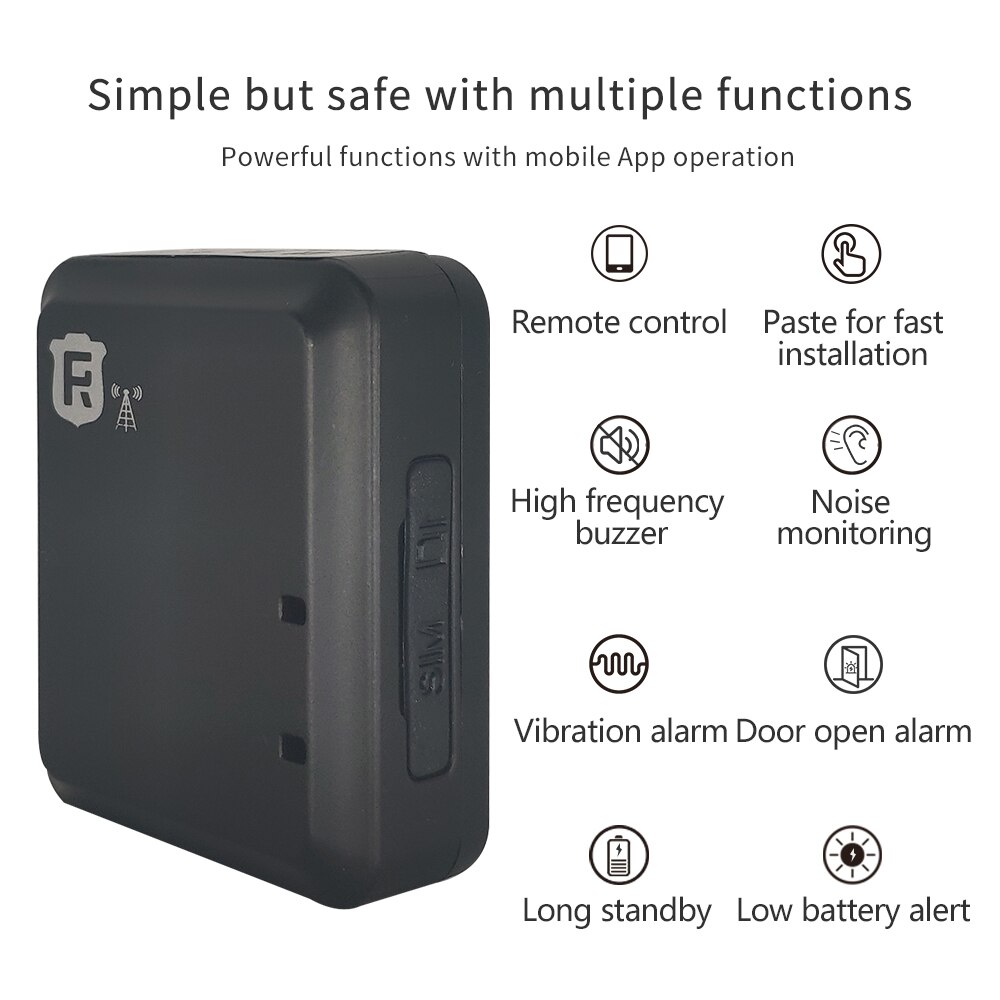 GSM GPRS SMS tracker RF-V13 mini GSM with Free IOS ANDROID APP free platform realtime tracking control by remotely No GPS module
