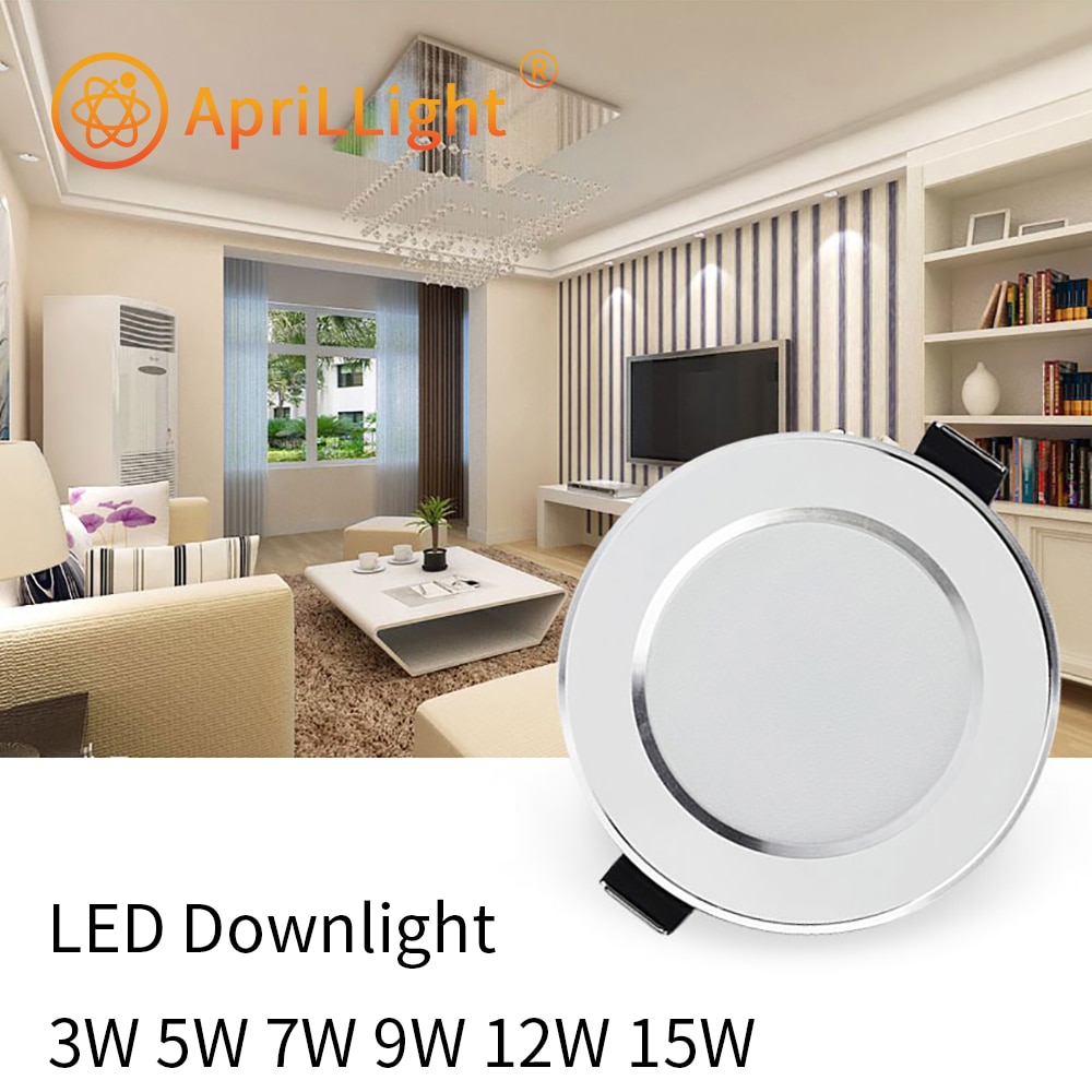 Led Downlight 3W 5W 7W 9W 12W 15W Ronde Verzonken Lamp Ac 220V 230V 240V Led Lamp Slaapkamer Keuken Indoor Led Spot Verlichting