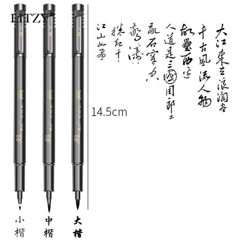 1/3pcs ltifunction Brush Pen Calligraphy Pen Markers Art Writing Office School Supplies Stationery Drawings Sketch Lettering Pen