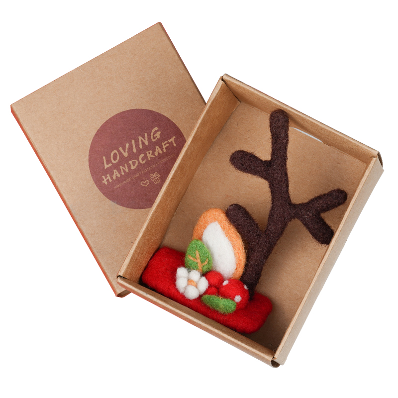 Horquilla de fieltro de lana para niños y niñas, accesorios creativos para el cabello, decoración de fieltro de lana para Navidad y Año , DIY: Type6