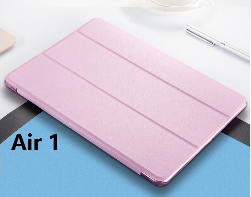 Weiche für iPad Air 2 Air 1 Fall Silicon Smart Stoßfest A1474 A1566 Fall für iPad Air 2 1 5 6 smart Cover Auto-Sleep/Wake up: Air 1 Pink