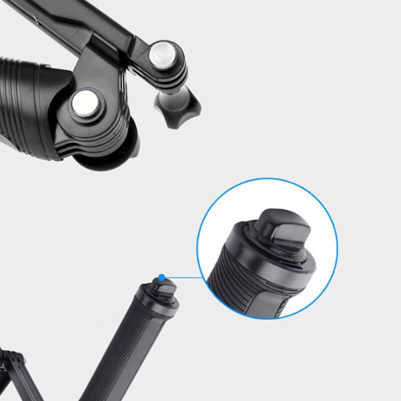 Action 3-Way Selfie Stick Hand Grip Flexible Tripod Extension Monopod camera