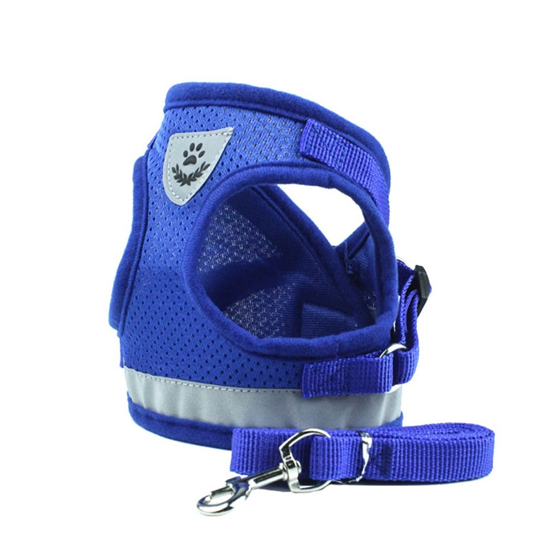 Super Ademend Huisdier Harnas Borstband Riemen Glow In The Dark voor Pommeren Franse Bulldog Kleine en Middelgrote Hond