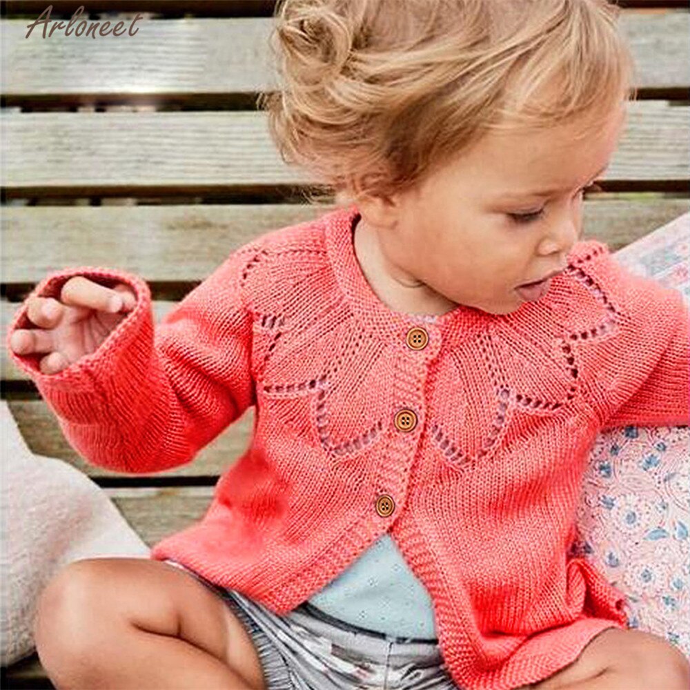 ARLONEET vêtements bébé garçons filles Cardigan Crochet pull printemps automne à manches longues tricot pull manteau