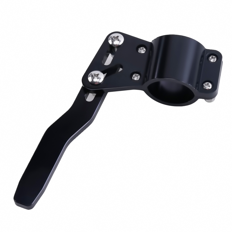 Universal aluminium bil styling justering ratt vrid stång förlängning blinkers spak position up kit: Svart