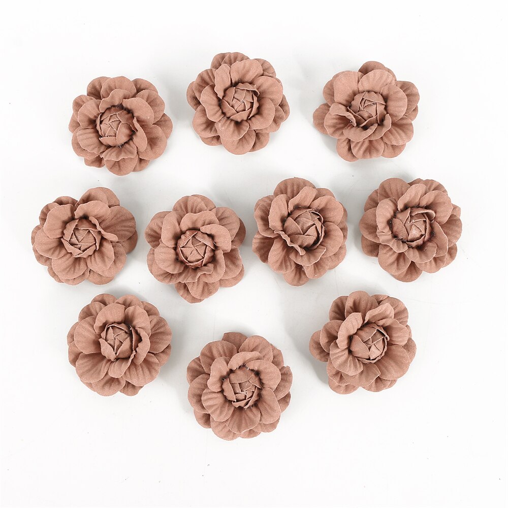 10Pcs Kunstmatige Milieuvriendelijke Bloem Microfiber Bloemen Hoofd Home Decor Wedding Garland Decoraties Diy Haar Corsage Accessoires