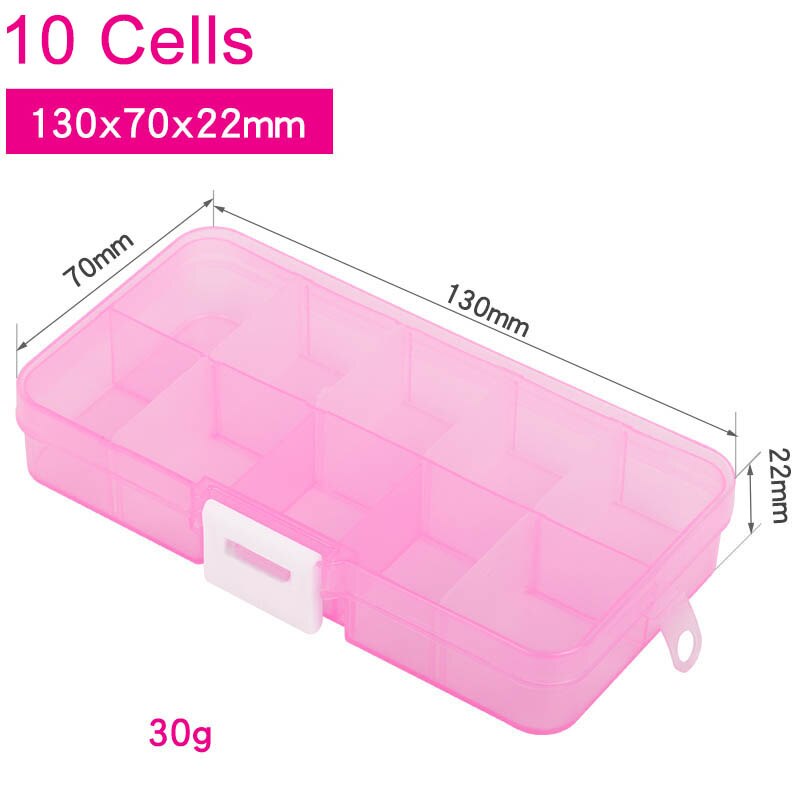 Caja de plástico ajustable para organizar componentes electrónicos, almacenamiento de herramientas, caja de plástico para almacenar celdas pequeñas: Verde