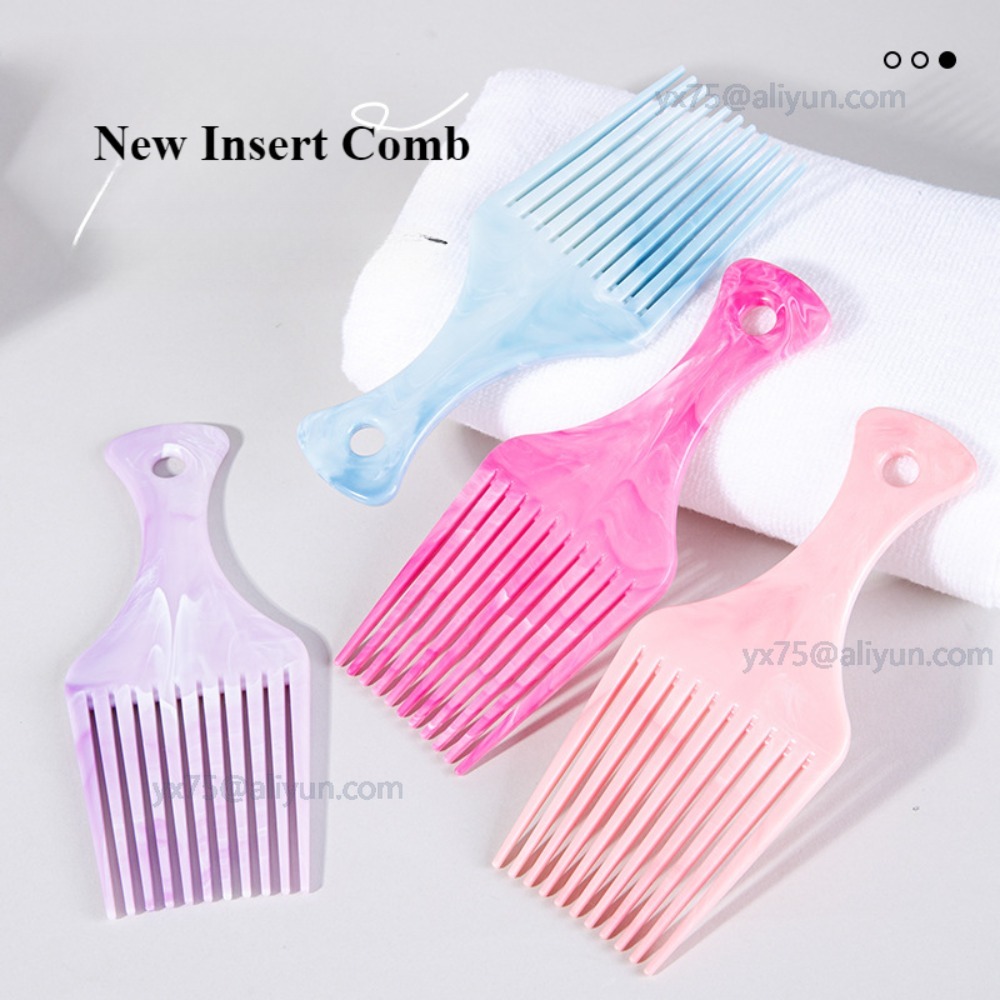 Frisør hårstyling afro kam frisørkam krøllete hårplukkeverktøy egnet for naturlig krøllete hår расческа для волос