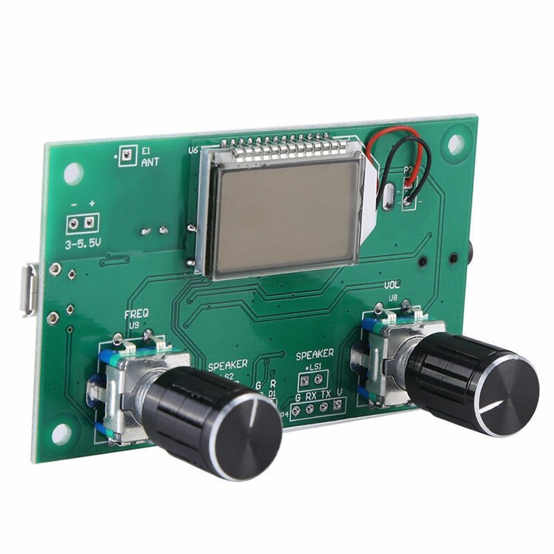 Module récepteur Radio FM 87-108MHz carte de réception stéréo à Modulation de fréquence avec écran numérique LCD 3-5V DSP PLL