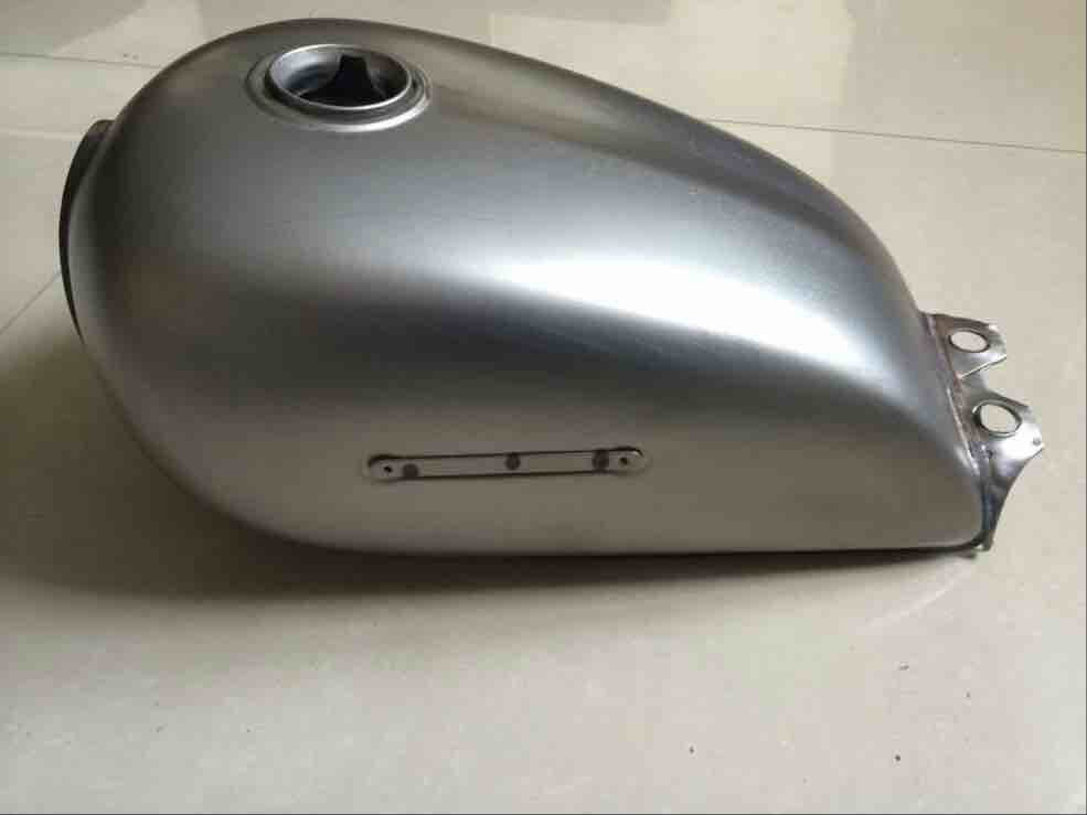 GN125 Bare Metal Motorcycle Fuel Tank Retro Motorbike Refit Raw Metal Oil Tank Petrol Tank