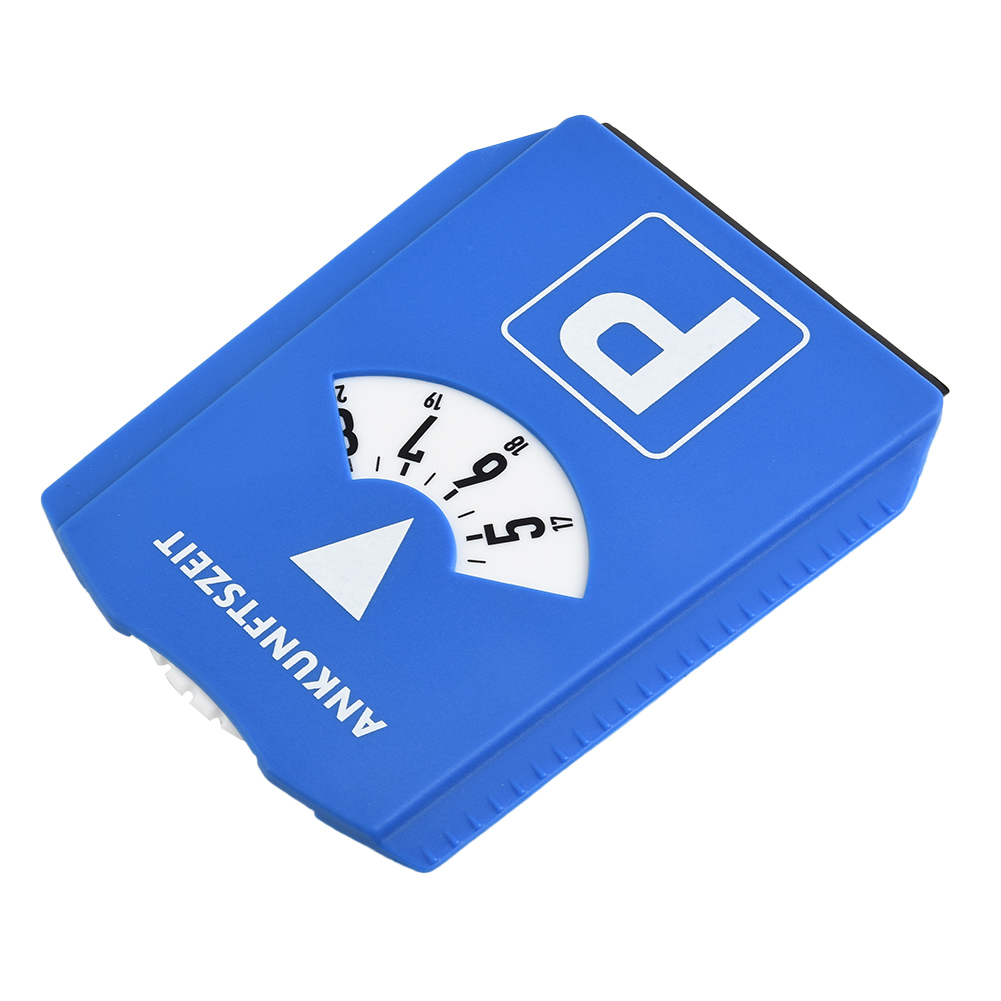 Parkeerschijf Timer Klok Aankomst Tijdweergave Blauw ABS Parkeren Draagbare Parkeertijd Teken Timer Klok