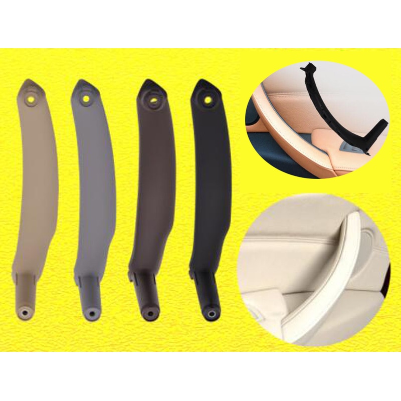 Brązowy szary beżowy czarny podłokietnik samochód lewy prawy wnętrze klamka robić drzwi wewnętrzne płyta ciągnąć wykończenia pokrowiec na BMW E70 E71 X5 X6