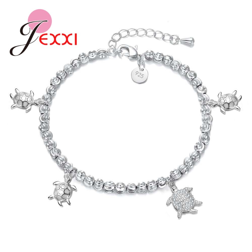 925 sterling zilveren kralenarmbanden, eenvoudig verstelbaar, pulseras mujer sieraden voor vrouwen, beste vriend 16 stijl