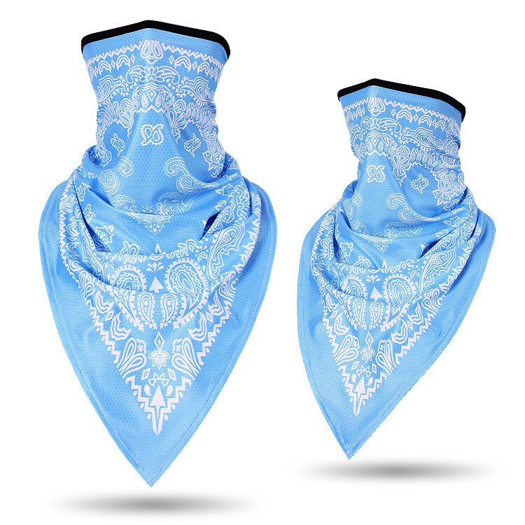 Sciarpa Sottile Estiva Moto E Ciclismo: Bandana Antivento Mezza Maschera Unisex Con Stampa Mimetico