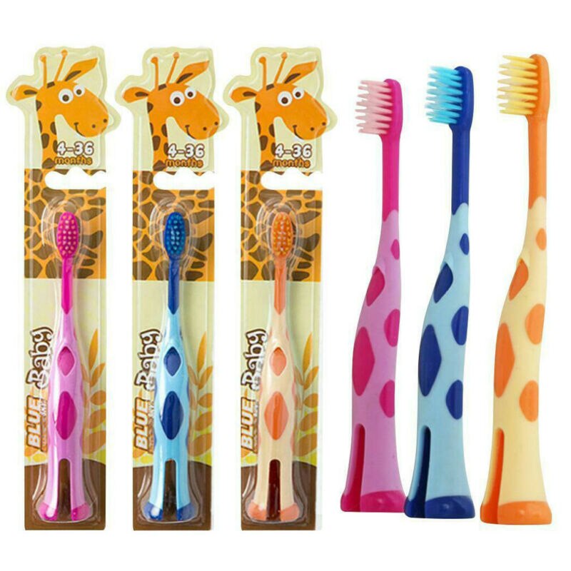Blød sød tegneserie dyr børn tandbørste børn tænder tandbørste oral pleje træning tandpleje tandbørster 2-5 år