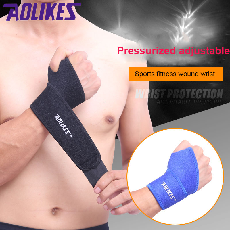 AOLIKES 1 STKS Gym Pols Bands Sport Polsband Polssteun Bandjes Wraps voor Gewichtheffen Munhequeira Protector