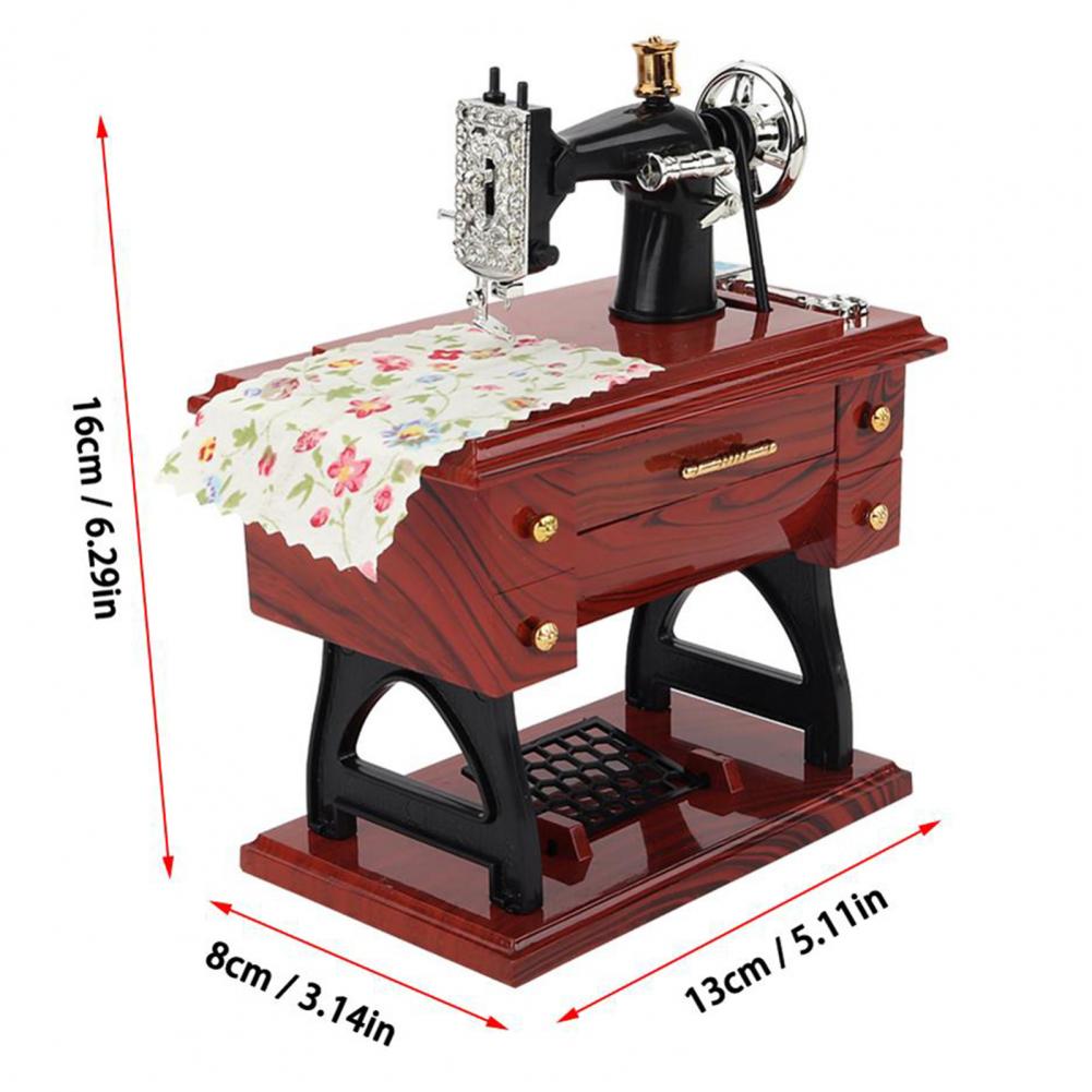 Muziekdoos Retro Mechanische Abs Naaimachine Muziekdoos Kids Educatief Speelgoed Voor Kinderen