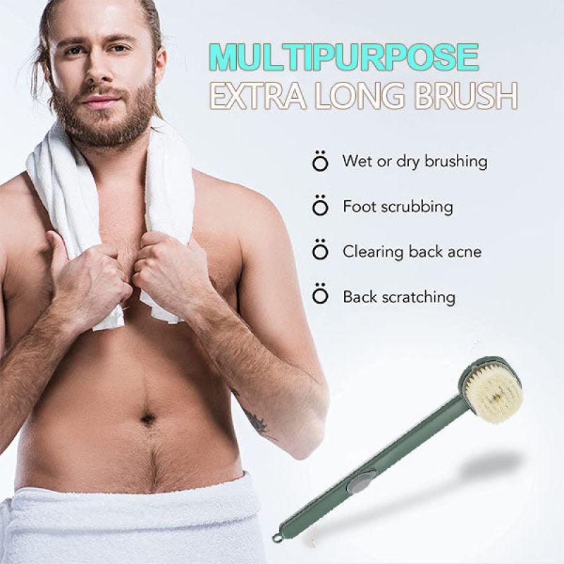 Långt handtag flytande badborste badrum kroppsborstar ryggkropp bad duschsvamp exfolierande skrubb massage hudrengöringsverktyg