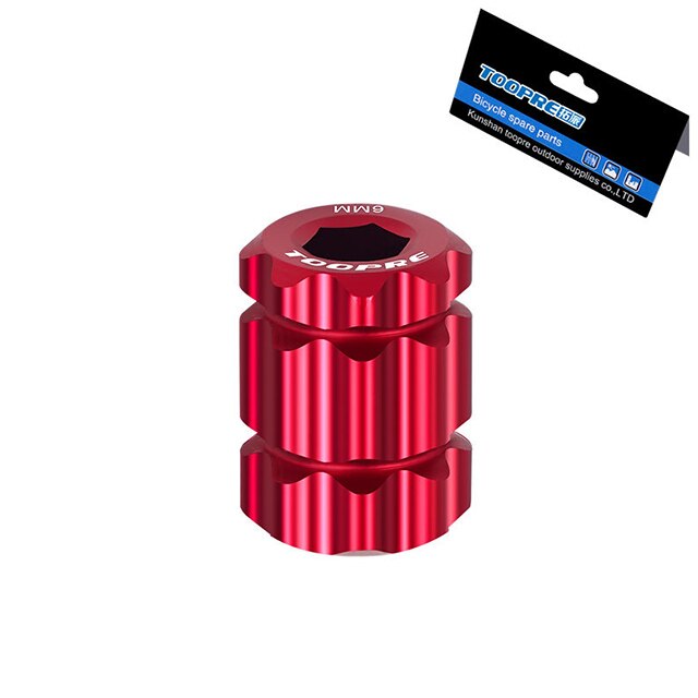 Fiets crank demontage gereedschap aluminiumlegering mtb racefiets crankstel arm afdekking gereedschap kettingwielsleutel fietsaccessoires: Rood