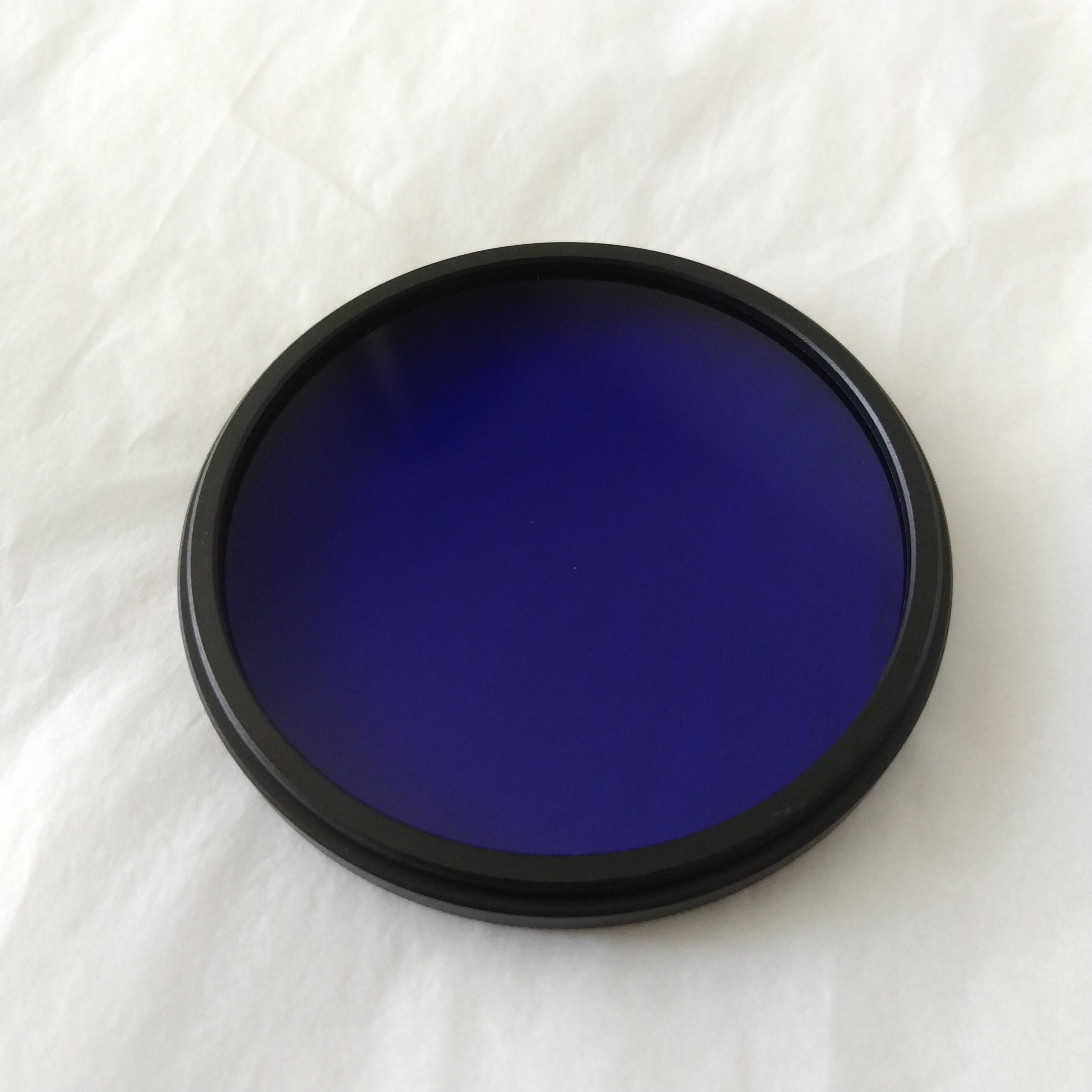 M67 UV IR Pass Camera Filter with ring ZB2 BG3 380nm Dual Bandpass Violet Blue GLass