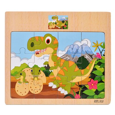 Bambino Giocattoli di Legno 3D Jigsaw Puzzle Di Cartone Animato Animale/Veicolo/Oceano/Dinosaur Puzzle Bus Puzzle Intelligenza Educativo Di Natale: 15