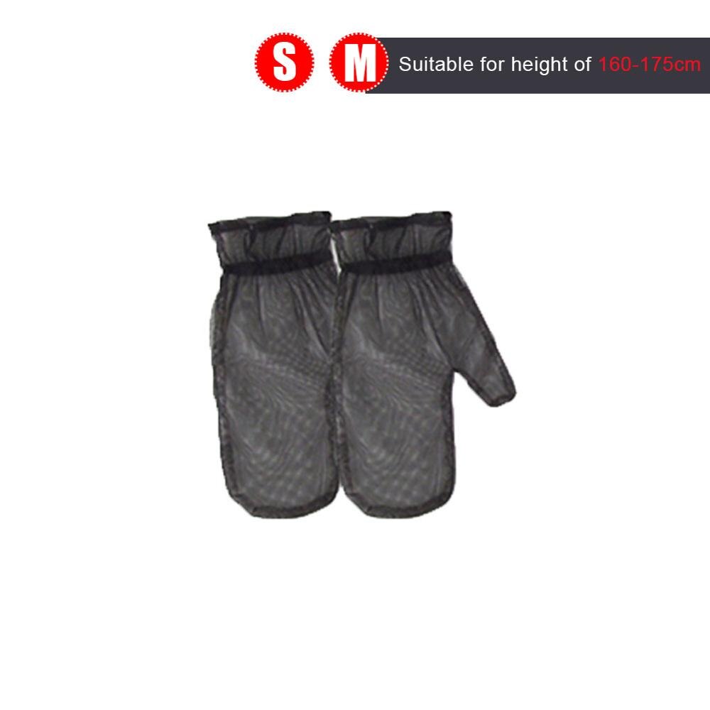2 Sizes Outdoor Anti-mosquito clothes suit jacket/trousers/Gloves/Shoes covers mosquito protection Clothing 175-190CM 160-175CML: S to M Gloves
