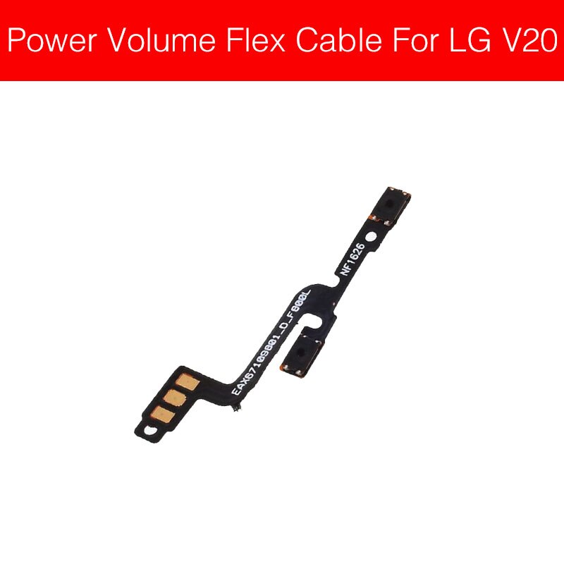 Volume & Power Knop Voor LG V10 V20 V30 V40 ThinQ F600 H961N H968 H910 H918 VS995 LS997 Schakelaar Op /off Power Control Flex Kabel