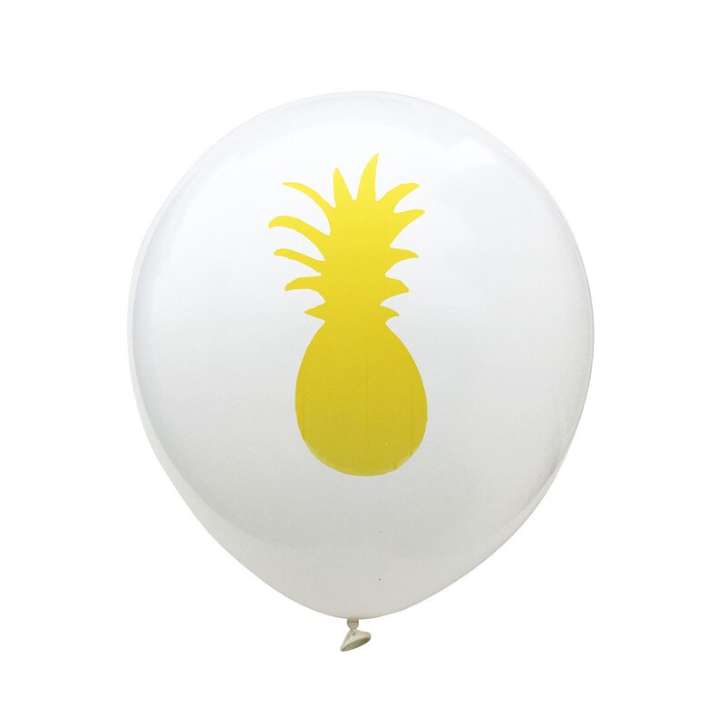 Ballons en Latex de feuilles de palmier 10 pièces | Décoration de Ballon flamant rose, ananas Tropical, Cactus, fête d'anniversaire, plage, été: Pineapple