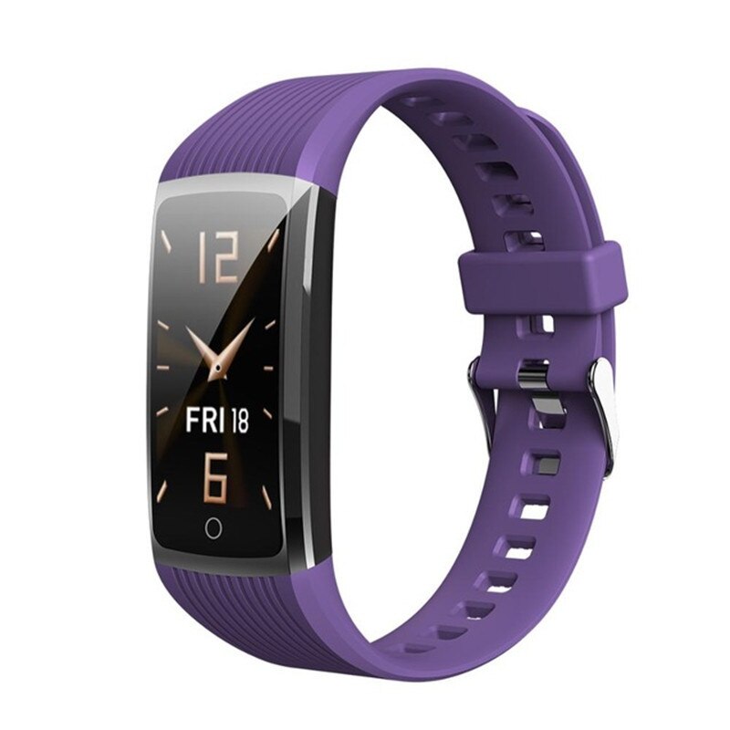 Slimme  r12 , sporthorloge, fitnesstracker, hartslagmeter, bloeddrukmeter  ip67 waterdichte polsband voor huawei honor 5- telefoon: Paars 