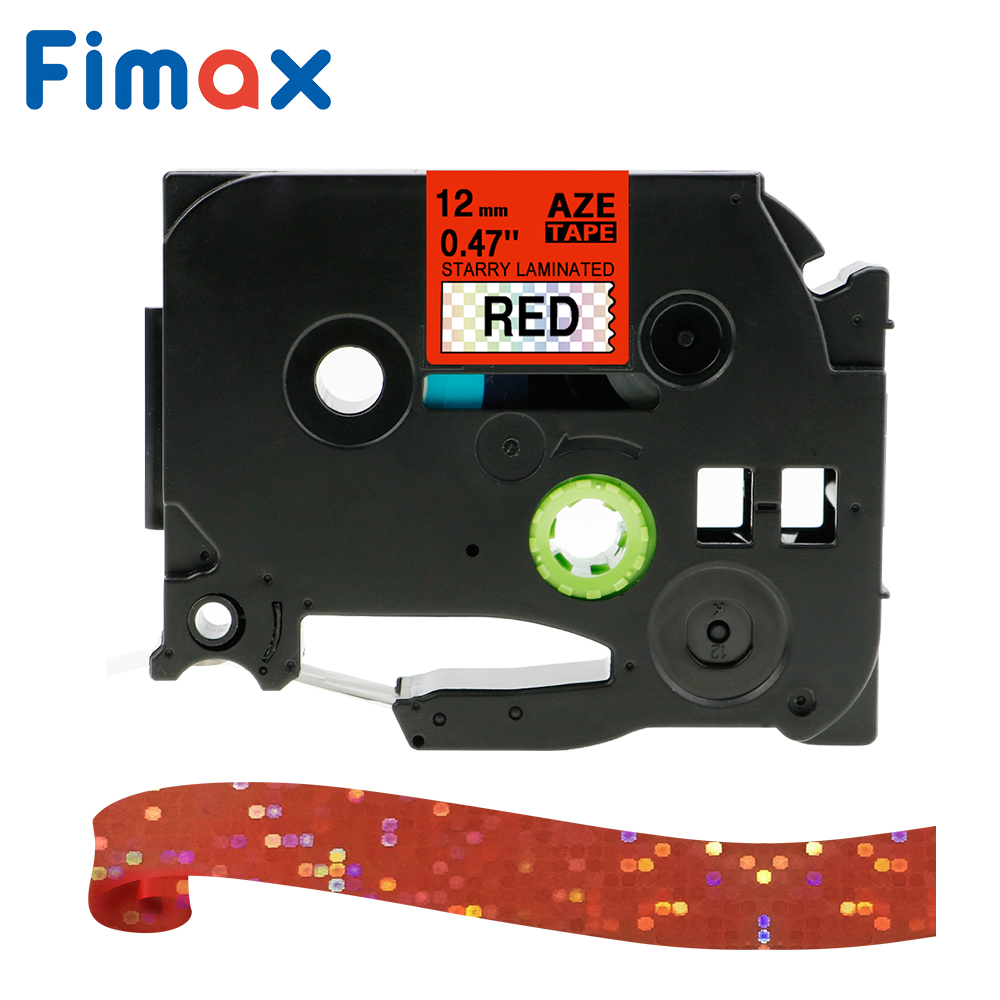 Fimax 1 Pcs Pattern Tape TZ231 Tze-231 12mm label tape compatible for Brother p-touch printer Tze-335 Tze335 TZe131 For PT-D210