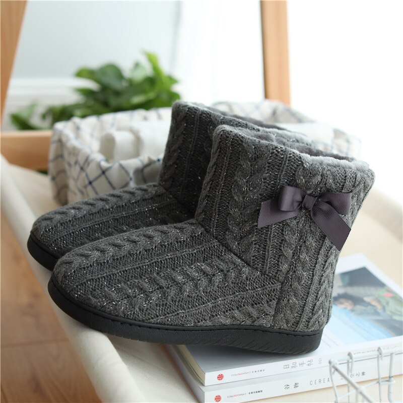 Nuova Delle Donne Caldi di Inverno Della Caviglia Stivali Coperta di Peluche Stivali Casa Accogliente Scarpe DOD886