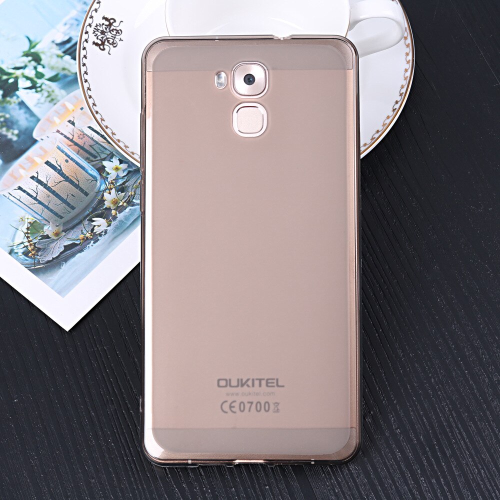 Case Voor Oukitel U16 Max Zachte Siliconen TPU Cover Ultradunne Case Covers voor Oukitel U16 Max Matte Telefoon shell 6.0'': Gray