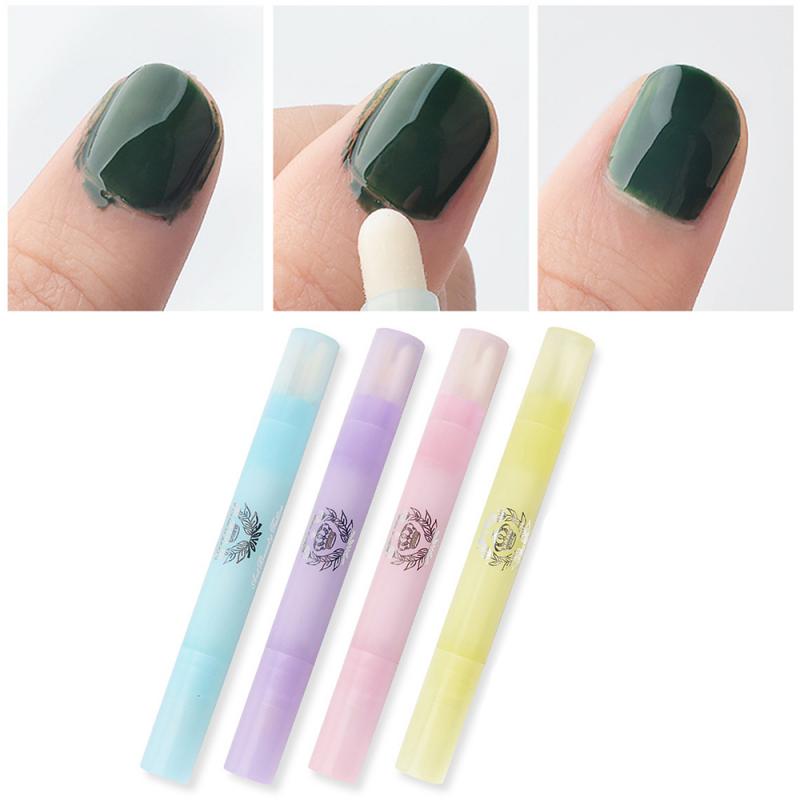 4 Kleuren Nail Art Polish Corrector Remover Met 3 Vervanging Tips Nagellak Corrector Pen Cleaner Eraser Uv Manicure Gereedschap