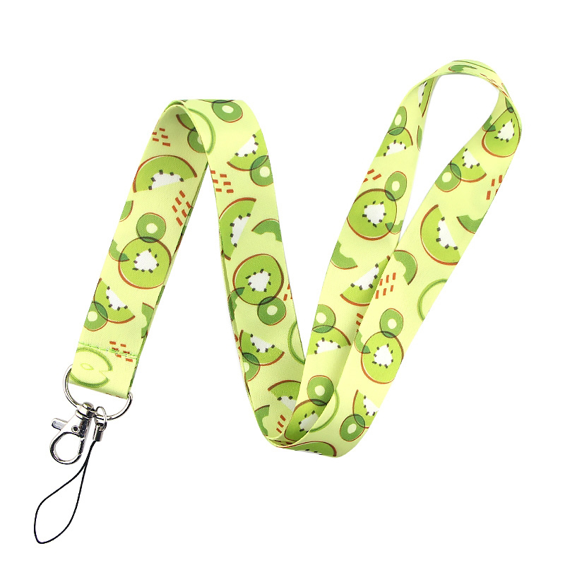 ZF1898 1 stücke Obst Avocado Pfirsich Zitrone Ananas Pflanze Kaktus Katze Footprint Hund Pfote DIY Lanyard Neck Strap Für USB abzeichen Halter: 10