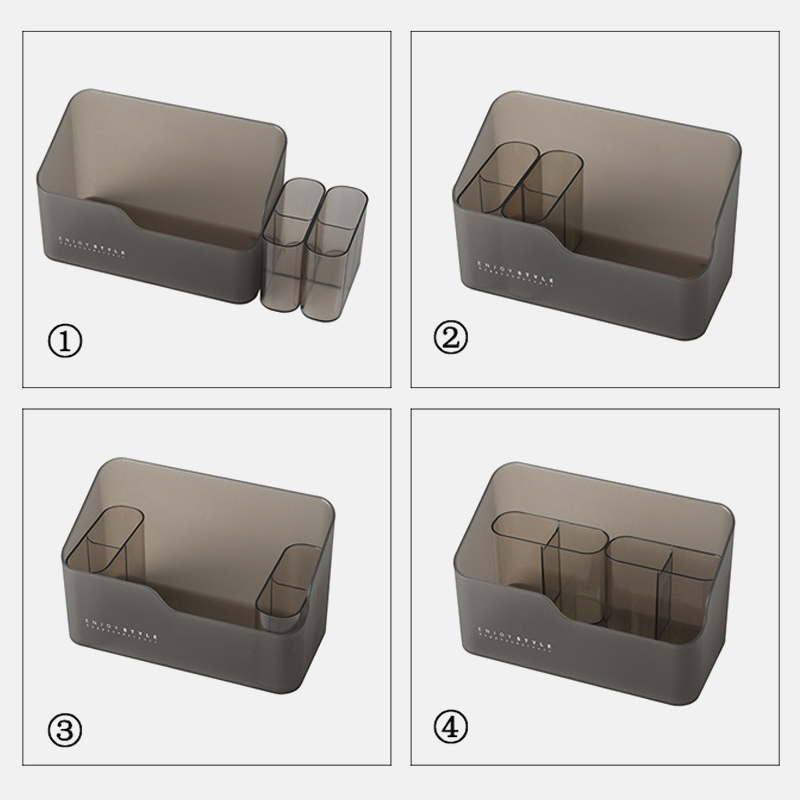 Multi-functional Skin Care Products Remote Control Cosmetics Jewelry Storage Box Make Up Cosmetics Organizer Storage Desk Box
