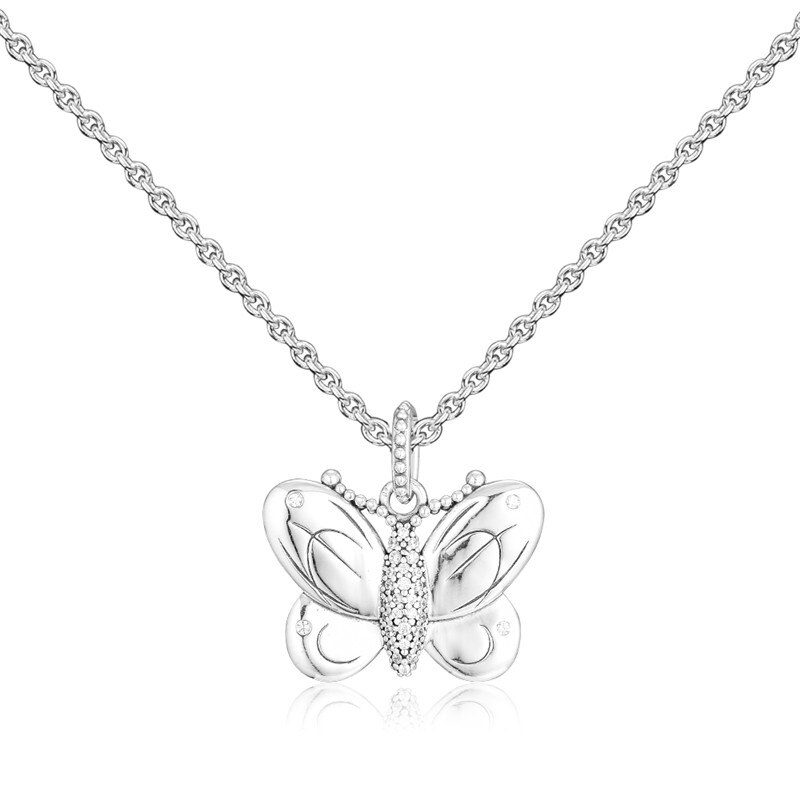 Convient à l'europe Bracelets perles décoratif papillon collier pendentif 925 en argent Sterling bracelet perles bricolage faisant de beaux bijoux