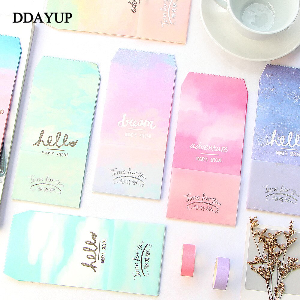 Message Paper Envelope 5 Pcs/lot Watercolor Envelope Envelope Letter Pape... – Vicedeal